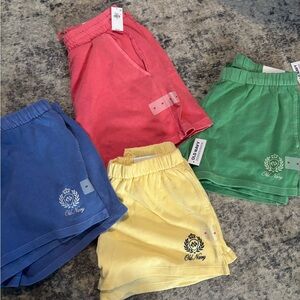 Old Navy WomensShorts Set - Coral, Blue, Green, Yellow NWT